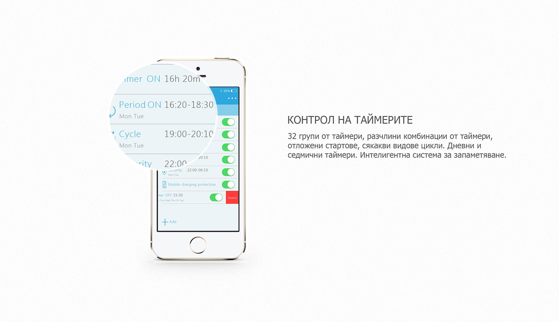 BoradLink SP mini - Контрол на таймерите