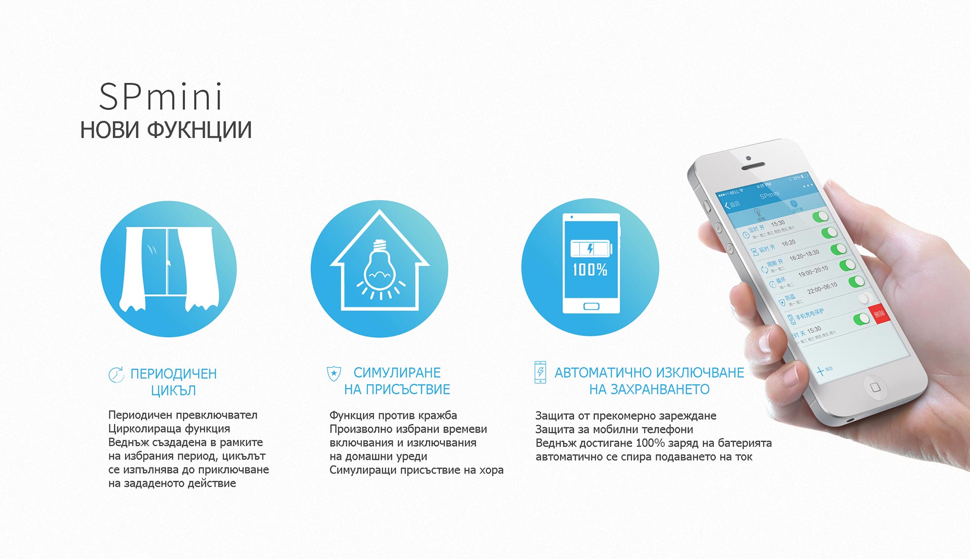 BroadLink SP mini - Нови Функции